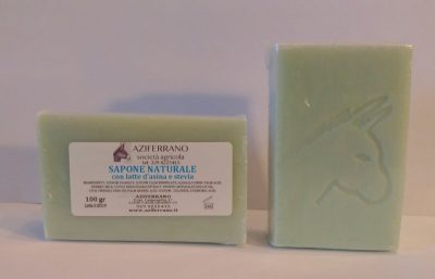 Sapone solido naturale al latte d'asina e stevia